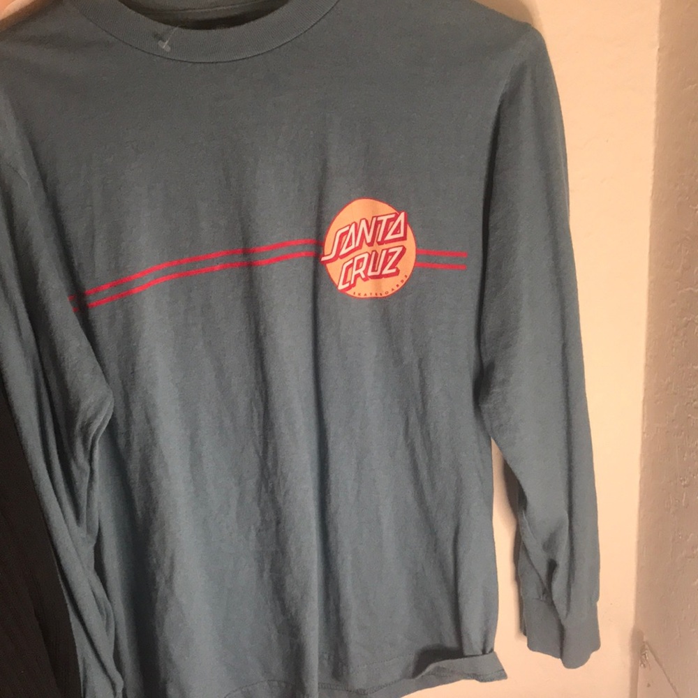 hardly warn blue santa cruz long sleeve